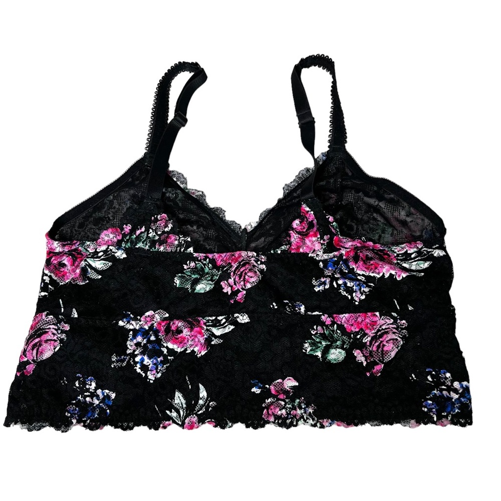 Torrid Bralette Womens L Black Floral Lace - Picture 4 of 6